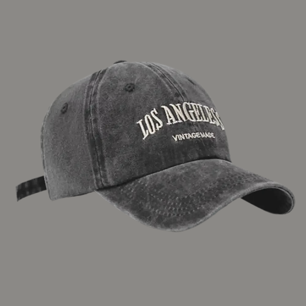 L.A. BASE CAP - Retro Style, unisex, LA, gewaschene Baumwolle, Used Look, Vintage Style.