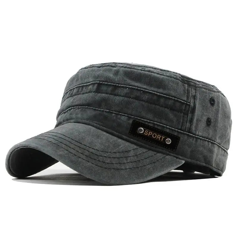 FLAT TOP CAP - gewaschene Baumwolle- unisex