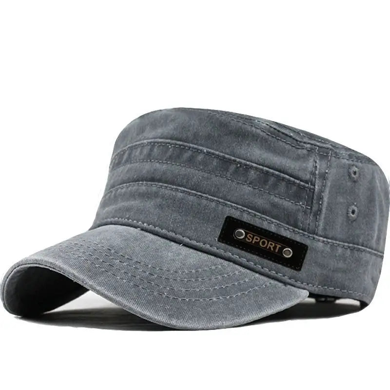 FLAT TOP CAP - gewaschene Baumwolle- unisex