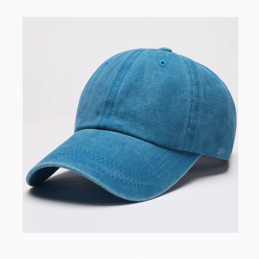 BASEBALL CAP - gewaschen, Baumwolle, Vintage Style
