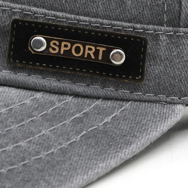 FLAT TOP CAP - gewaschene Baumwolle- unisex