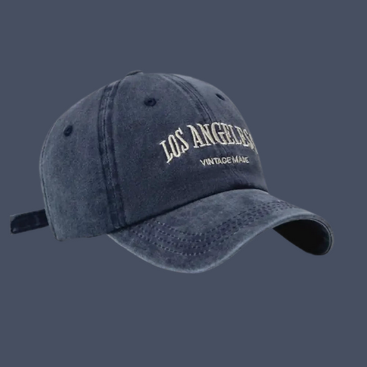 L.A. BASE CAP - Retro Style, unisex, LA, gewaschene Baumwolle, Used Look, Vintage Style.