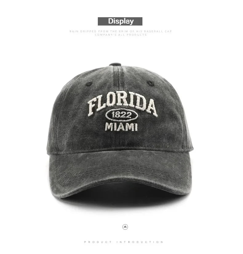 BASEBALL CAP- Classic Vintage Style, bestickt