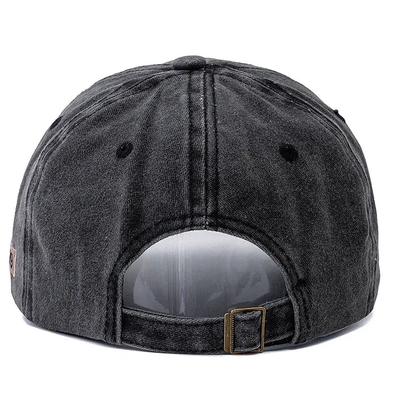 BASE CAP - Retro Style, bestickt, verwaschene Optik, Baumwolle