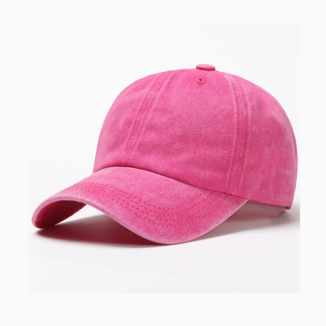 BASEBALL CAP - gewaschen, Baumwolle, Vintage Style