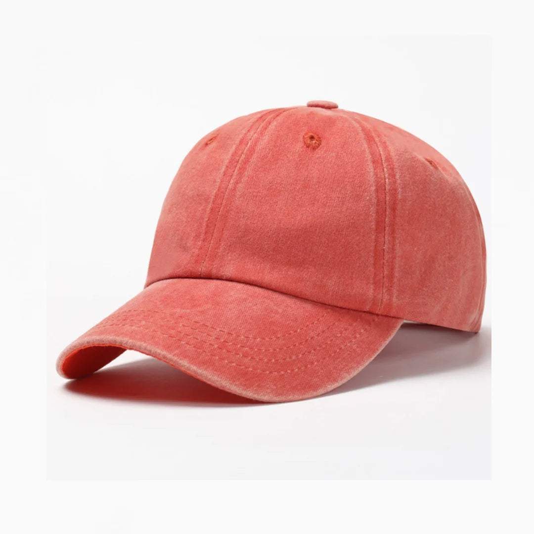 BASEBALL CAP - gewaschen, Baumwolle, Vintage Style